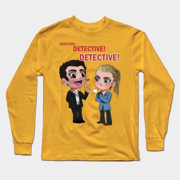 DETECTIVE! Long Sleeve T-Shirt by InvisibleRainArt